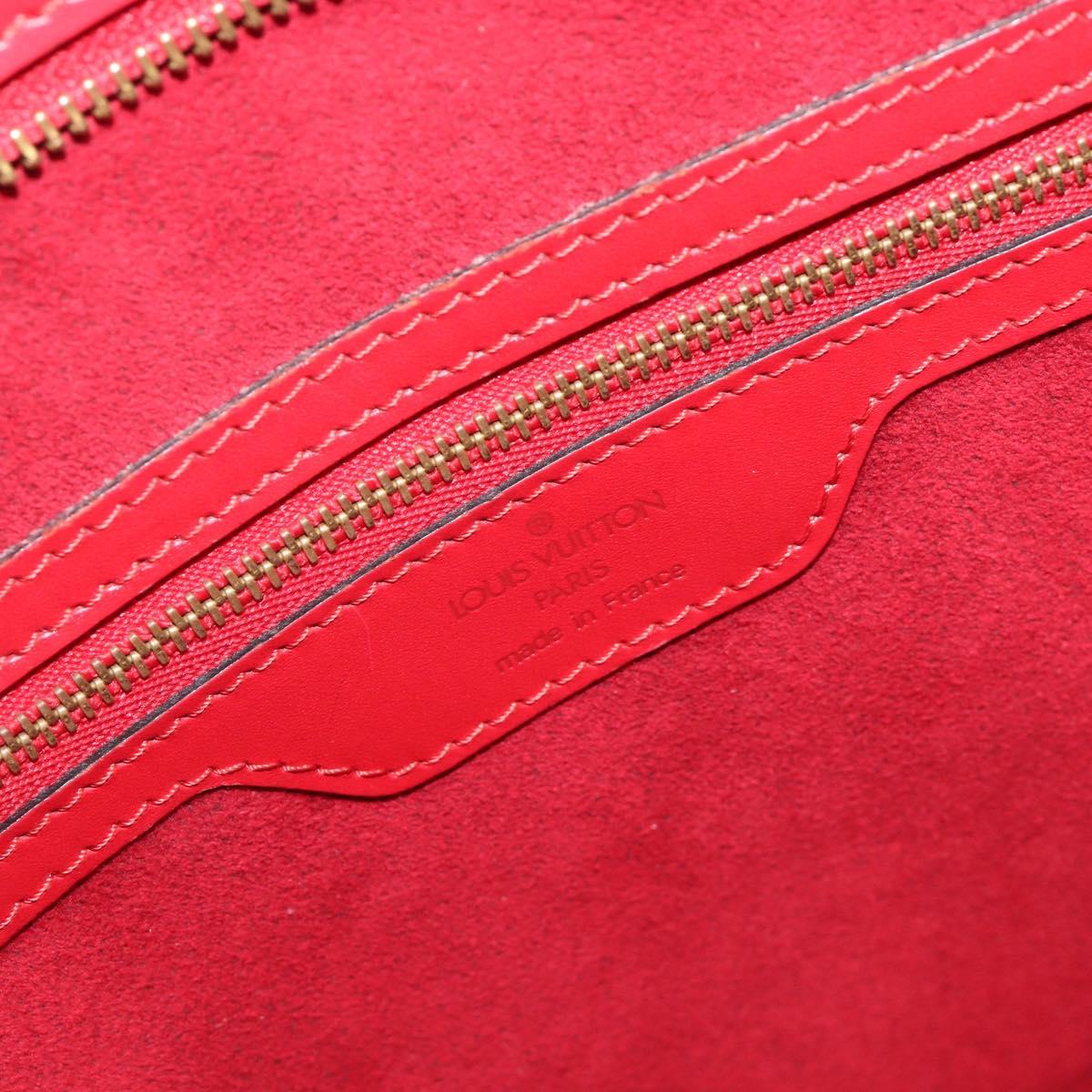 LOUIS VUITTON Epi Saint Jacques Shopping Shoulder Bag Red M52277 LV Auth BA16428