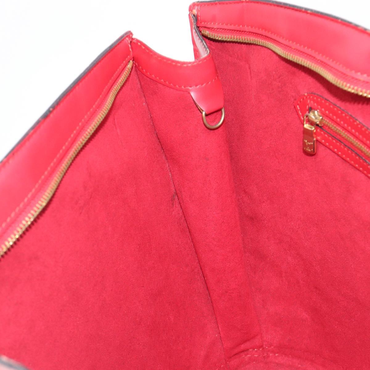 LOUIS VUITTON Epi Saint Jacques Shopping Shoulder Bag Red M52277 LV Auth BA16428