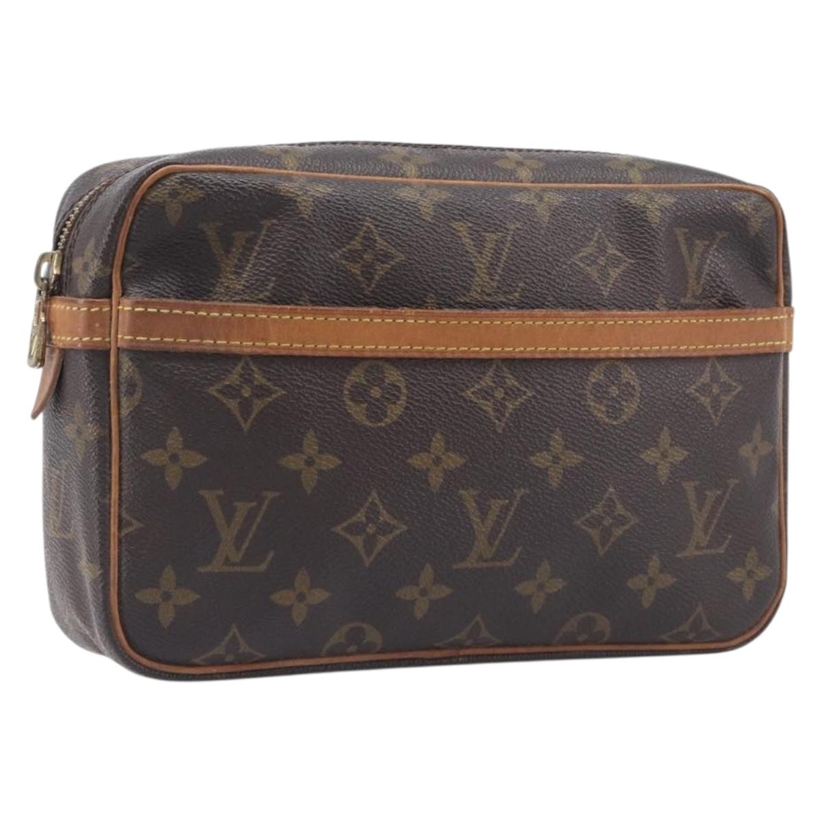 LOUIS VUITTON Monogram Compiegne 23 Clutch Bag M51847 LV Auth BA16434