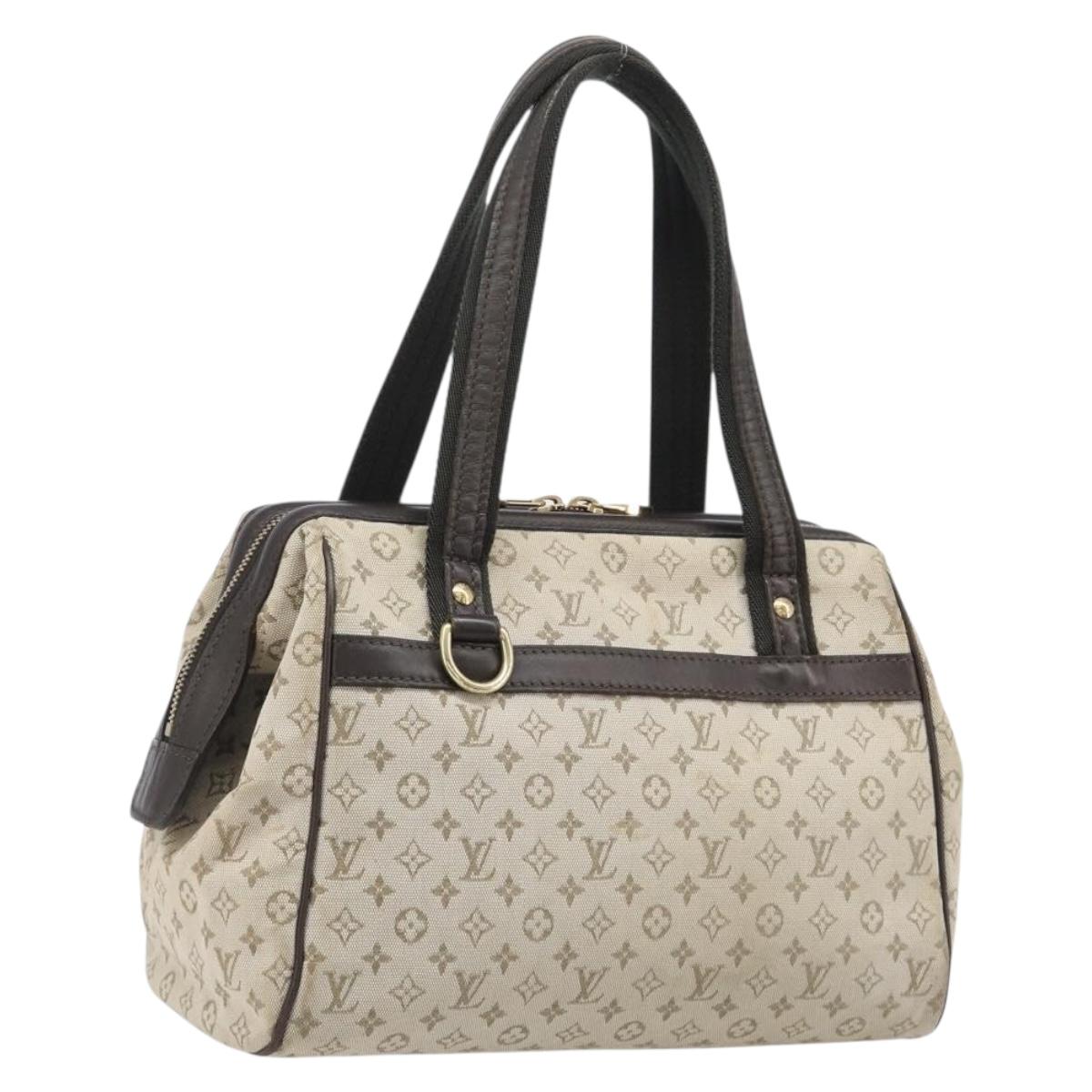 LOUIS VUITTON Monogram Mini Josephine PM Hand Bag Khaki M92215 LV Auth BA16442A