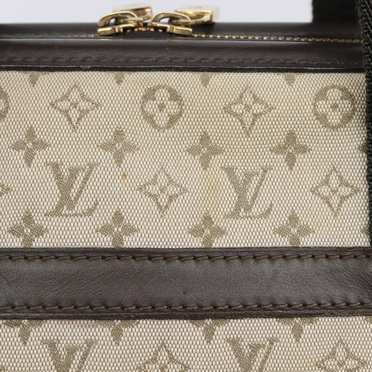LOUIS VUITTON Monogram Mini Josephine PM Hand Bag Khaki M92215 LV Auth BA16442A