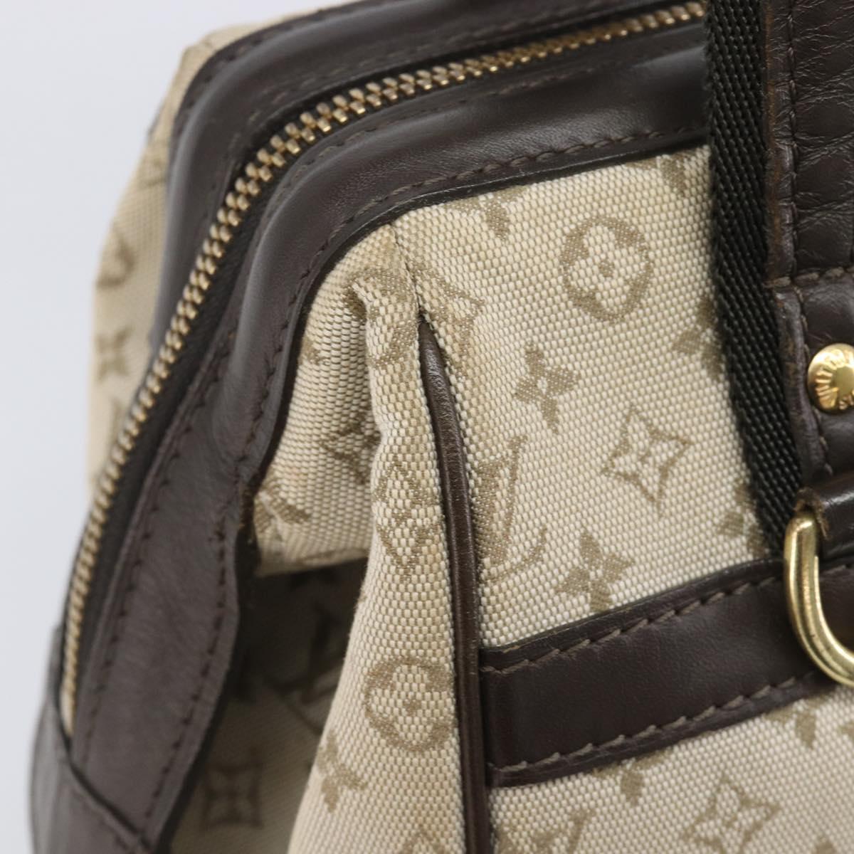 LOUIS VUITTON Monogram Mini Josephine PM Hand Bag Khaki M92215 LV Auth BA16442A