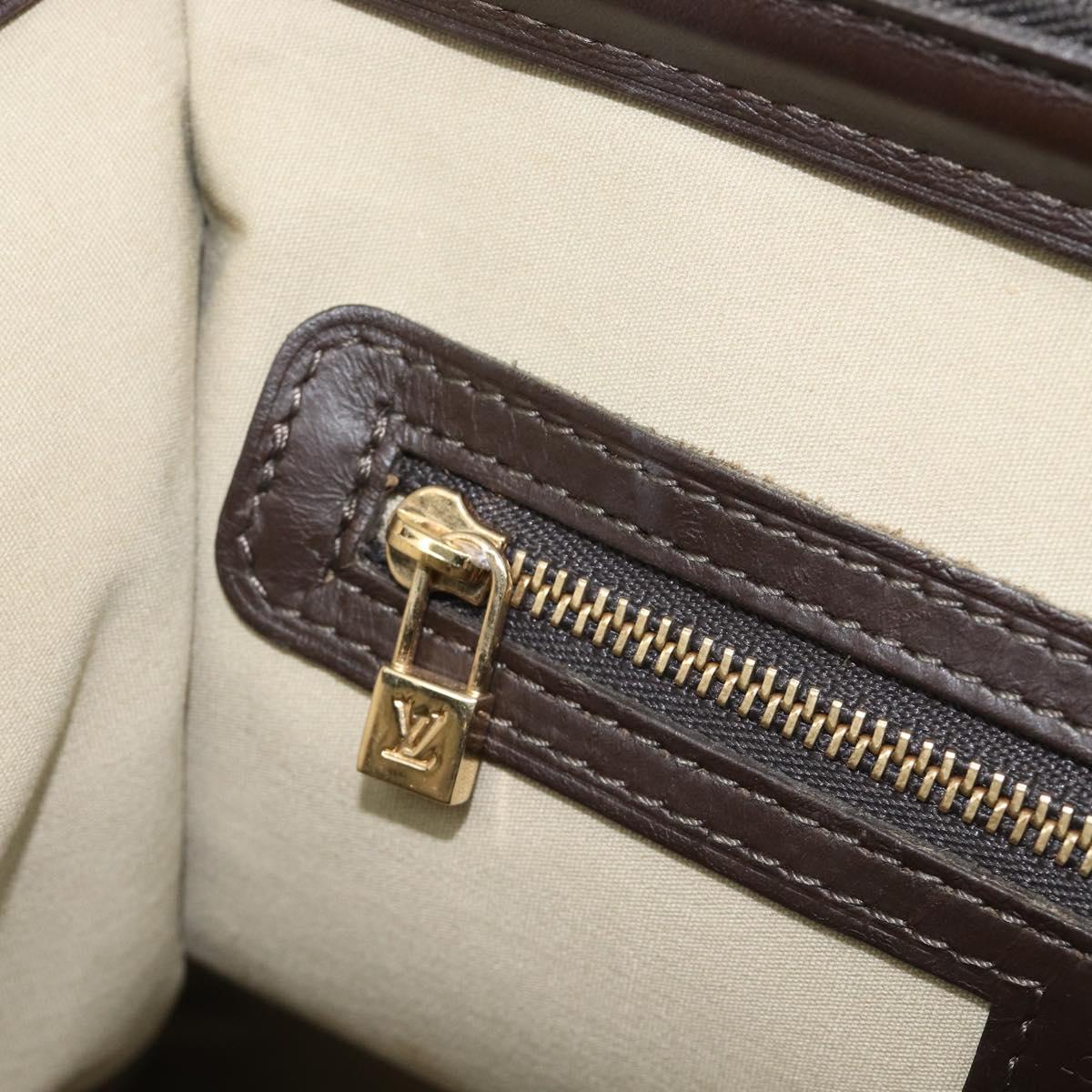 LOUIS VUITTON Monogram Mini Josephine PM Hand Bag Khaki M92215 LV Auth BA16442A