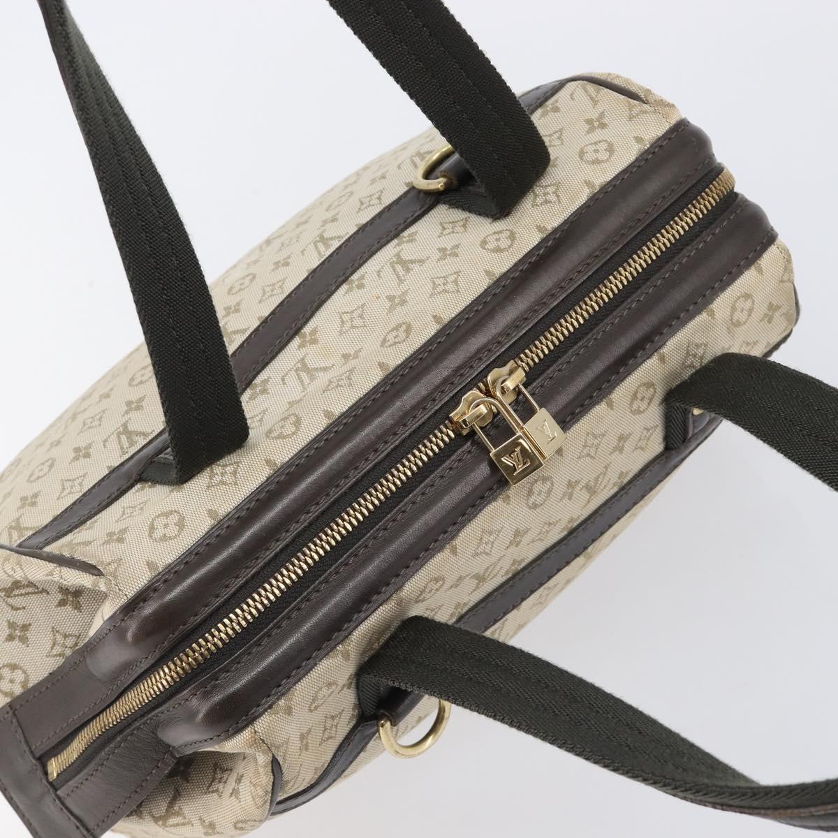 LOUIS VUITTON Monogram Mini Josephine PM Hand Bag Khaki M92215 LV Auth BA16442A