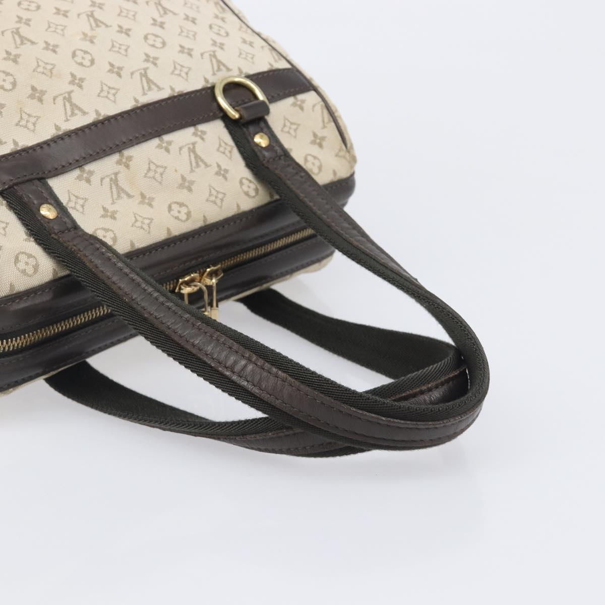 LOUIS VUITTON Monogram Mini Josephine PM Hand Bag Khaki M92215 LV Auth BA16442A