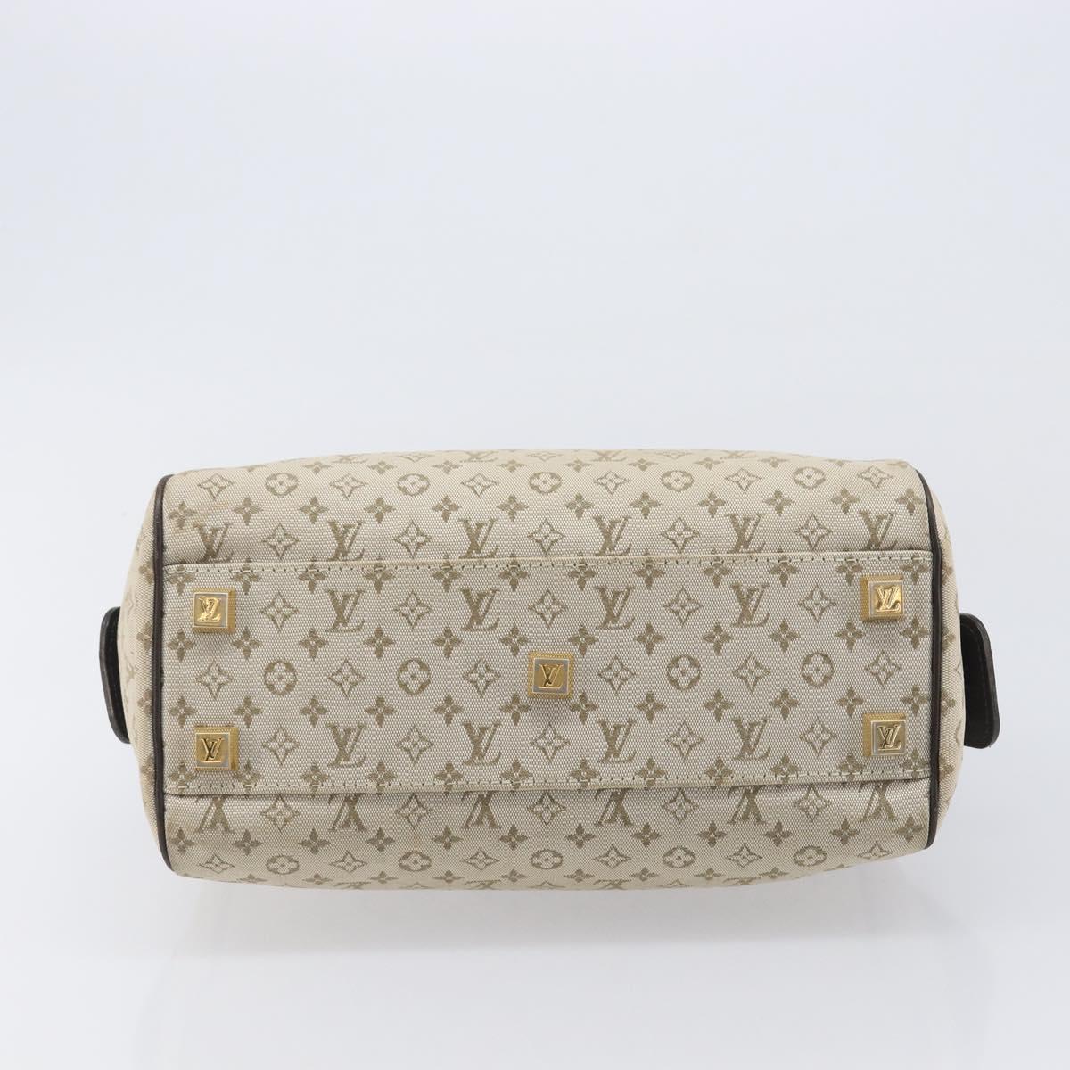 LOUIS VUITTON Monogram Mini Josephine PM Hand Bag Khaki M92215 LV Auth BA16442A