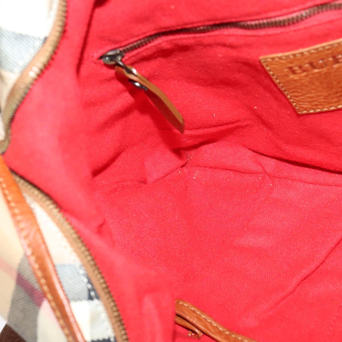 BURBERRY Shoulder Bag Canvas Brown Auth BA1646