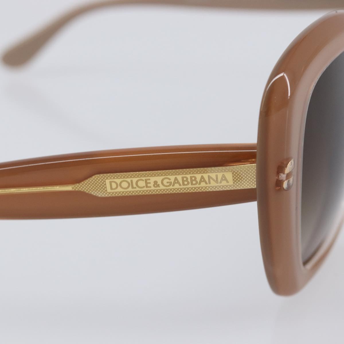 Dolce & Gabbana Sunglasses Plastic Beige Gold Auth BA16469V