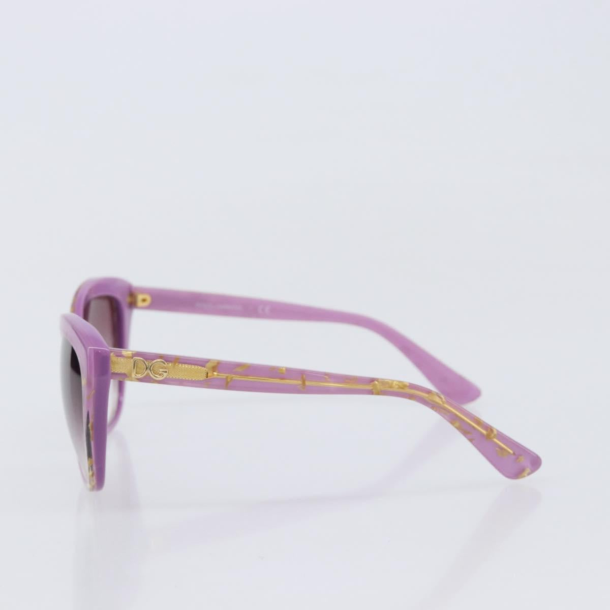 Dolce & Gabbana Sunglasses Plastic Purple Gold Auth BA16473V