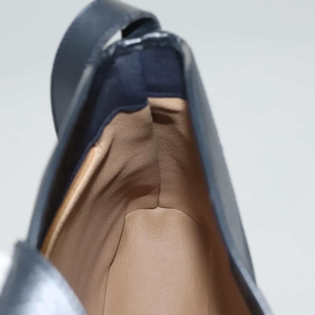 Christian Dior Trotter Canvas Shoulder Bag PVC Navy Gold Auth BA1648