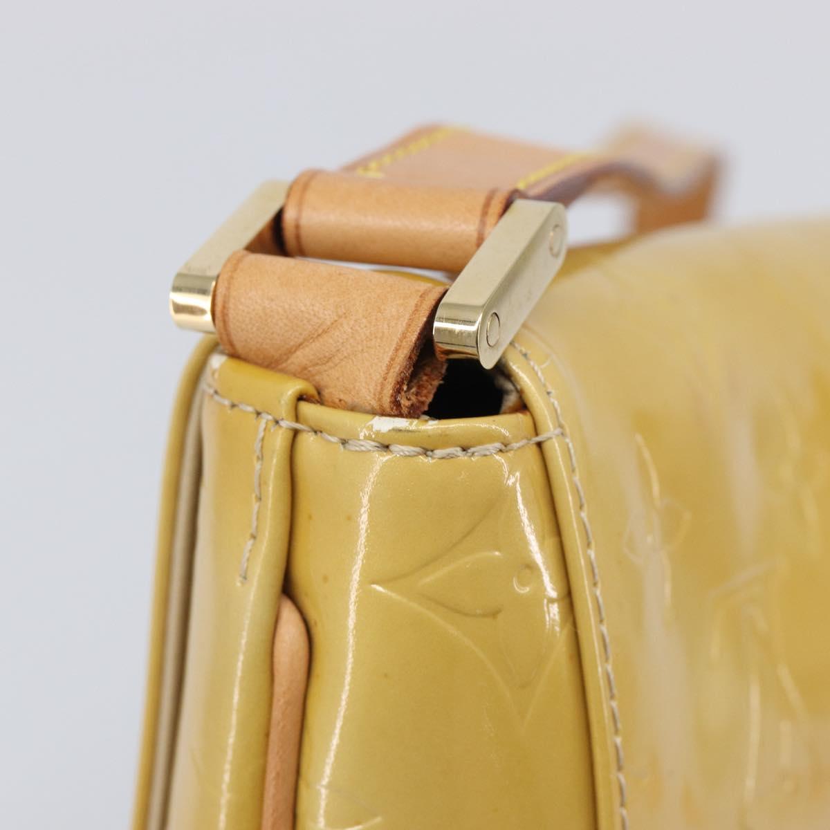 LOUIS VUITTON Monogram Vernis Thompson Street Bag Beige M91301 LV Auth BA16484A