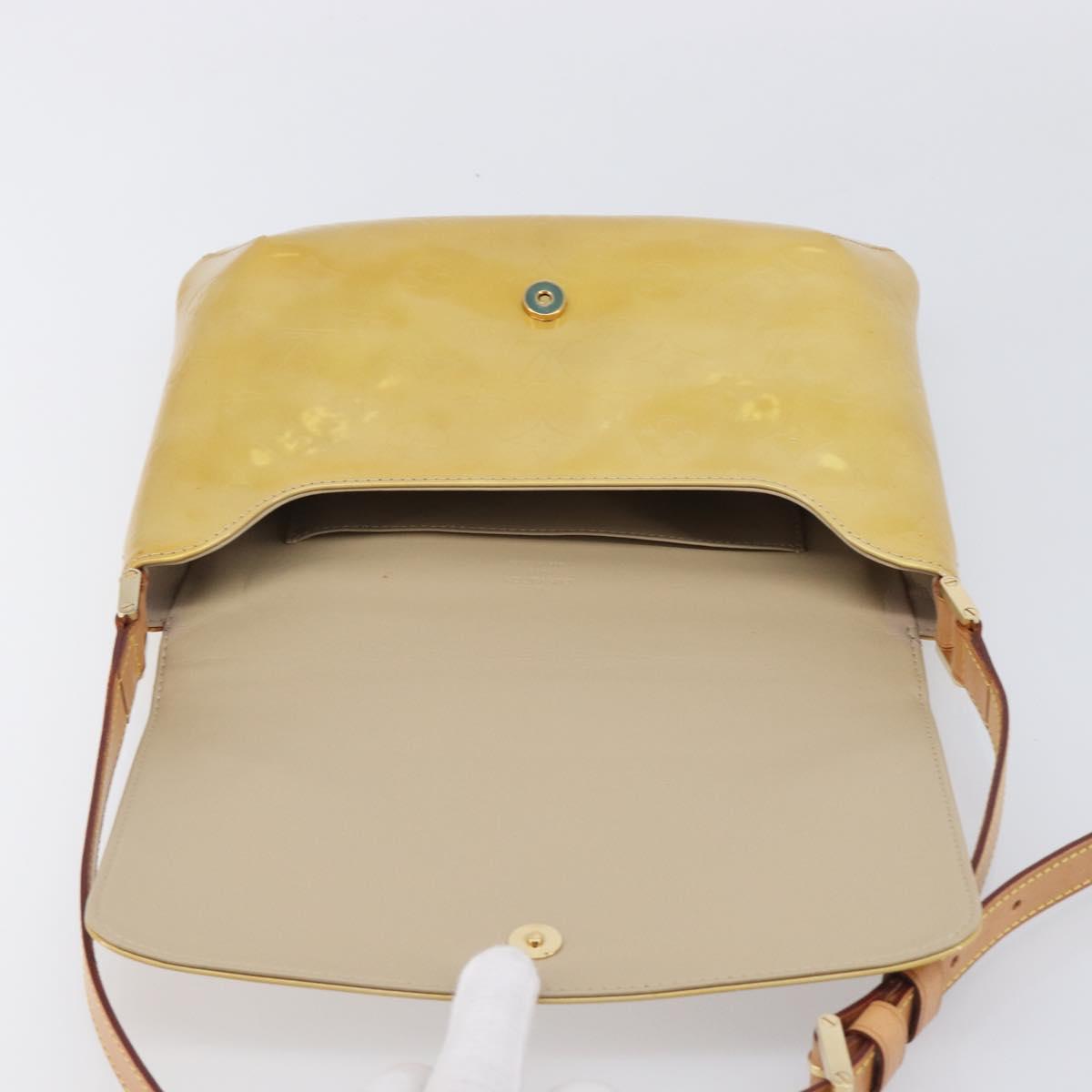 LOUIS VUITTON Monogram Vernis Thompson Street Bag Beige M91301 LV Auth BA16484A
