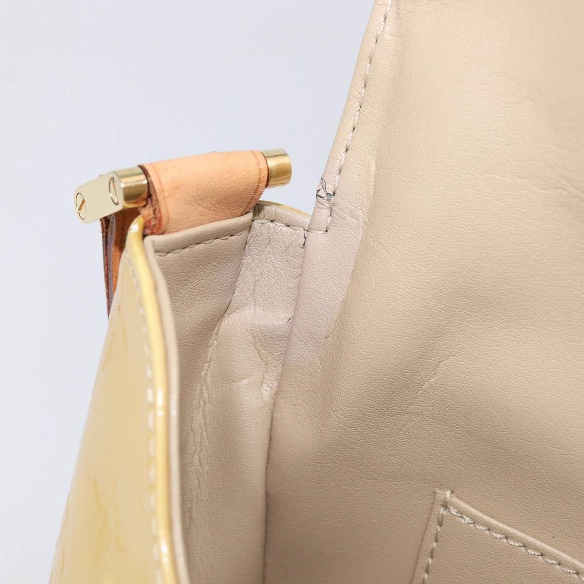 LOUIS VUITTON Monogram Vernis Thompson Street Bag Beige M91301 LV Auth BA16484A