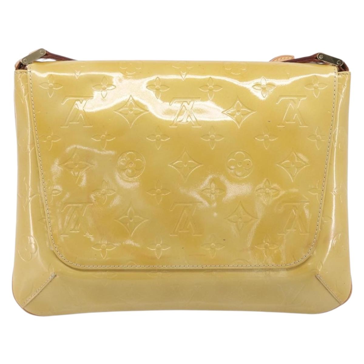 LOUIS VUITTON Monogram Vernis Thompson Street Bag Beige M91301 LV Auth BA16484A