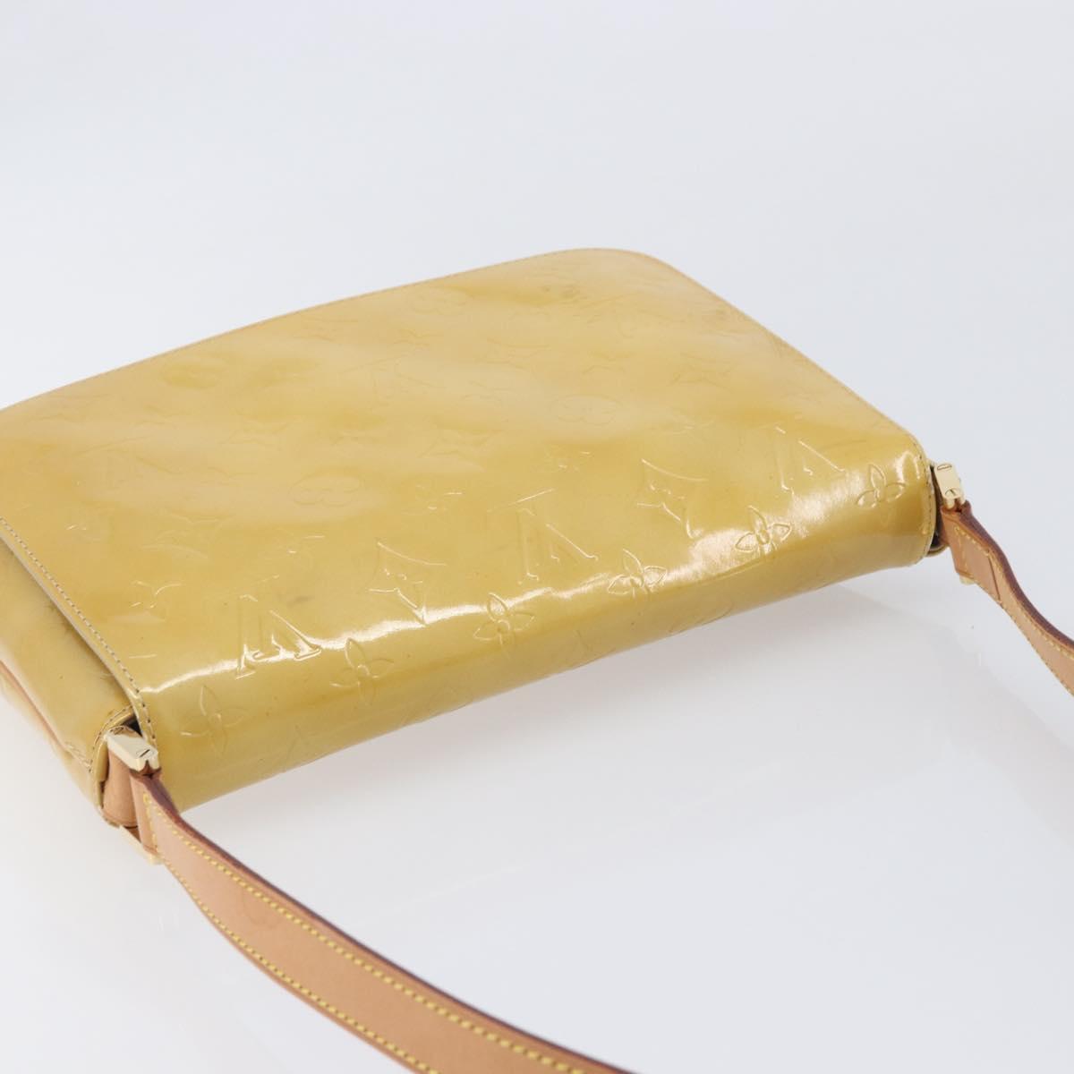 LOUIS VUITTON Monogram Vernis Thompson Street Bag Beige M91301 LV Auth BA16484A