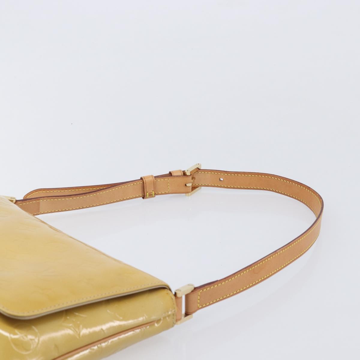 LOUIS VUITTON Monogram Vernis Thompson Street Bag Beige M91301 LV Auth BA16484A