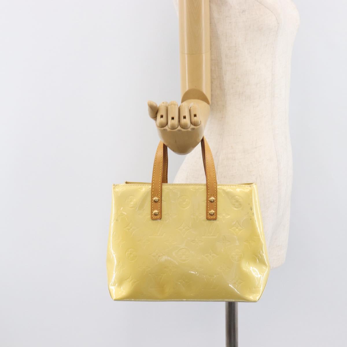 LOUIS VUITTON Monogram Vernis Reade PM Hand Bag Gris M91145 LV Auth BA16490