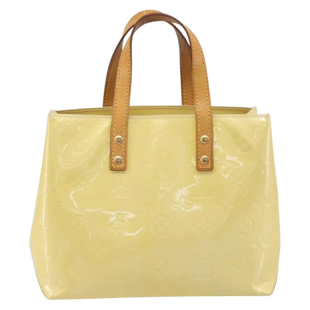 LOUIS VUITTON Monogram Vernis Reade PM Hand Bag Gris M91145 LV Auth BA16490