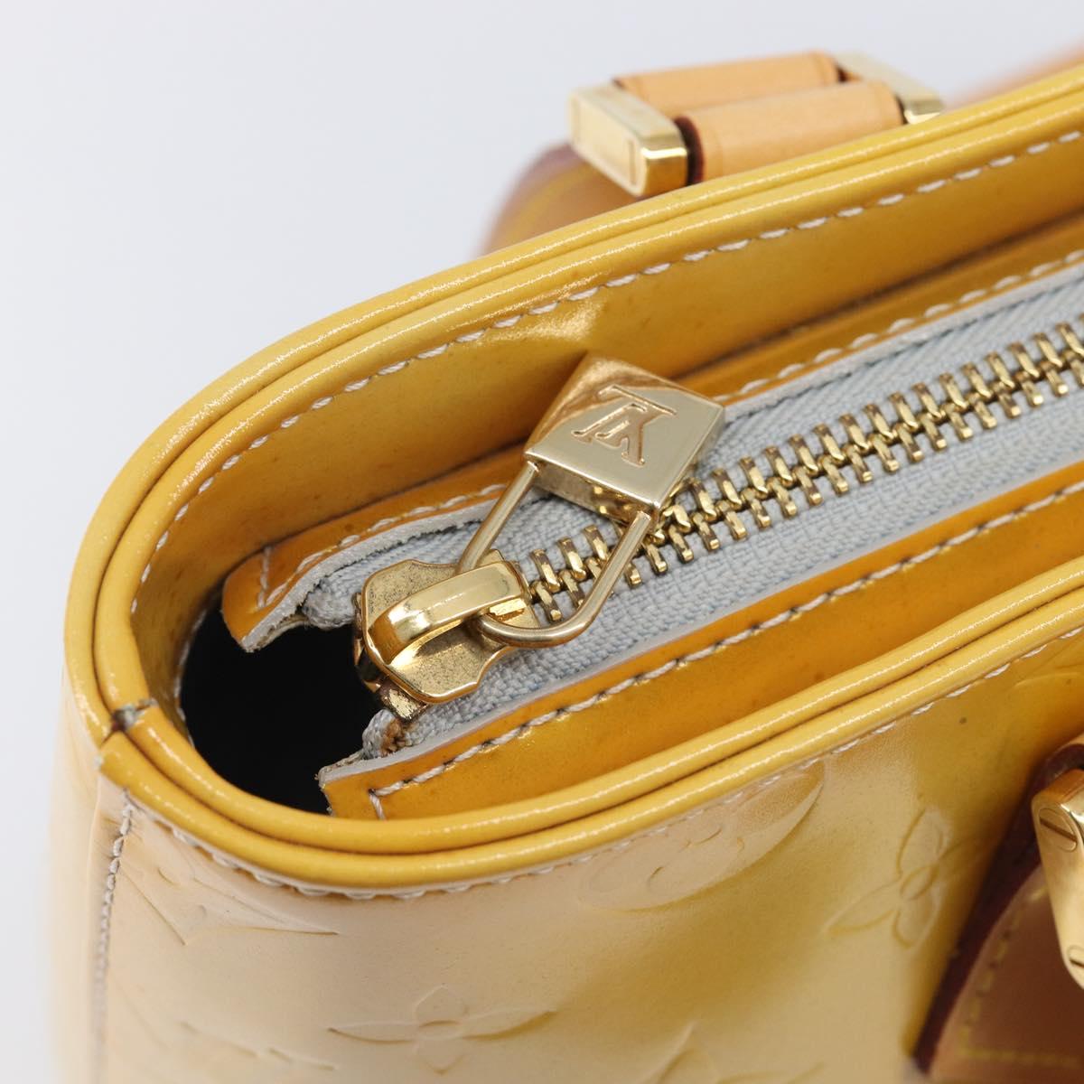 LOUIS VUITTON Monogram Vernis Houston Hand Bag Gris M91053 LV Auth BA16491
