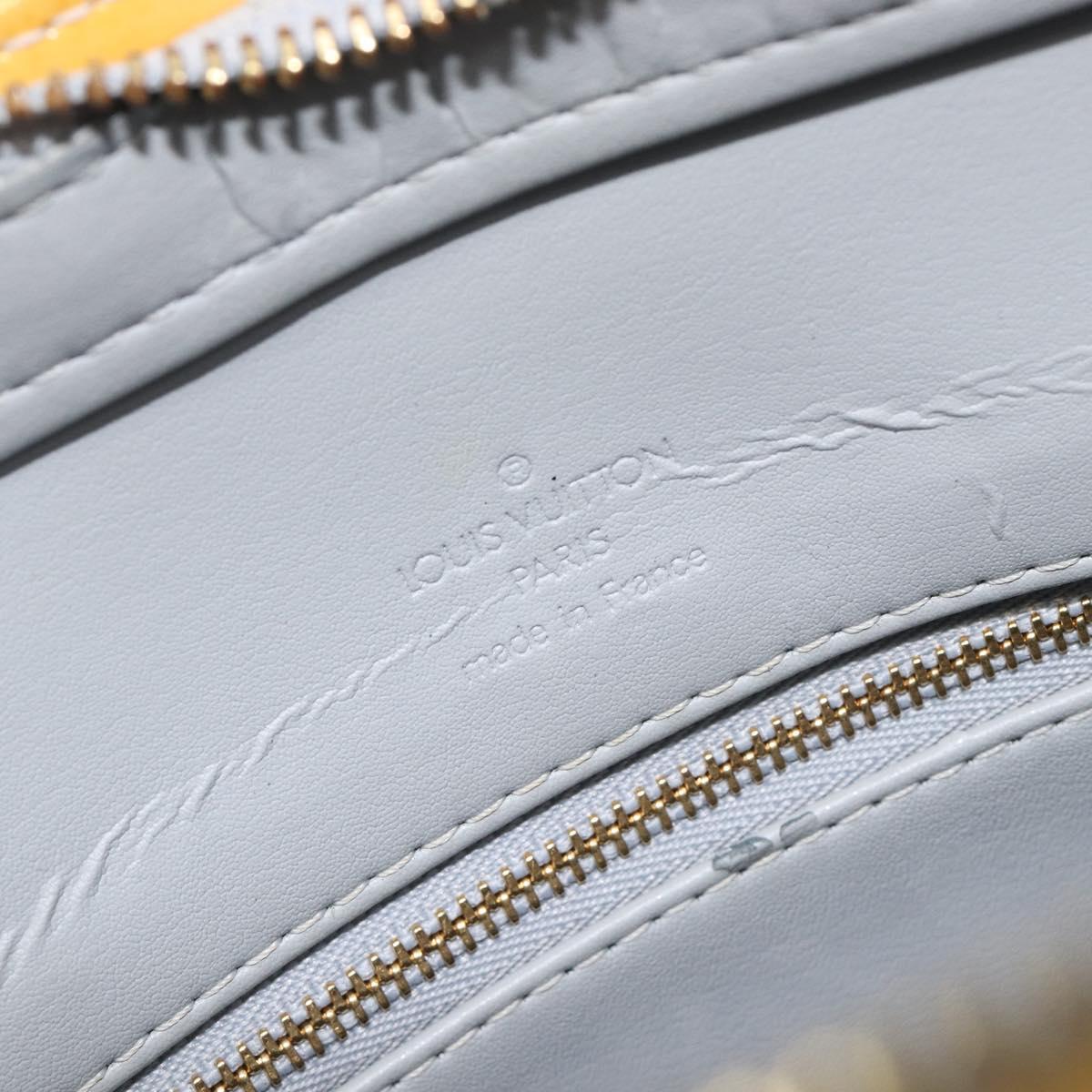 LOUIS VUITTON Monogram Vernis Houston Hand Bag Gris M91053 LV Auth BA16491
