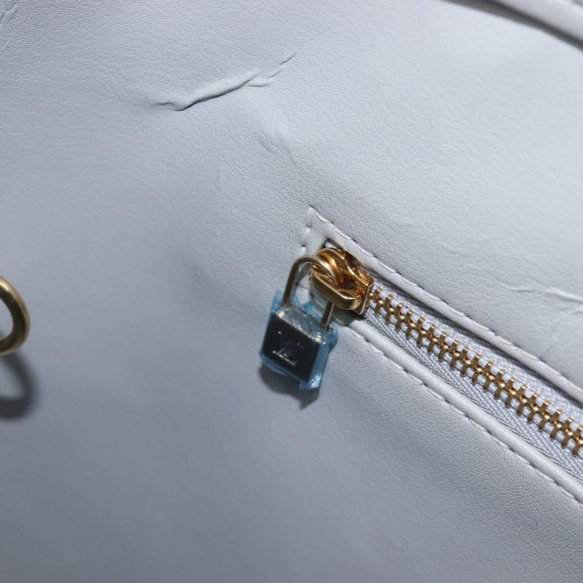 LOUIS VUITTON Monogram Vernis Houston Hand Bag Gris M91053 LV Auth BA16491