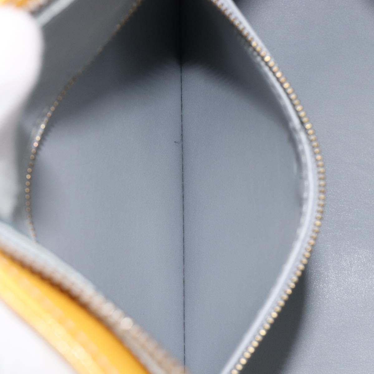LOUIS VUITTON Monogram Vernis Houston Hand Bag Gris M91053 LV Auth BA16491