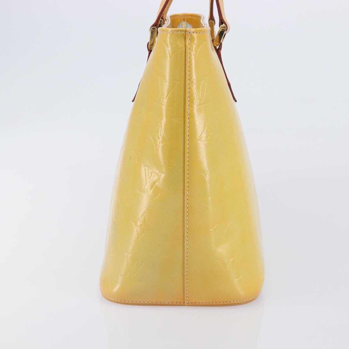 LOUIS VUITTON Monogram Vernis Houston Hand Bag Gris M91053 LV Auth BA16491