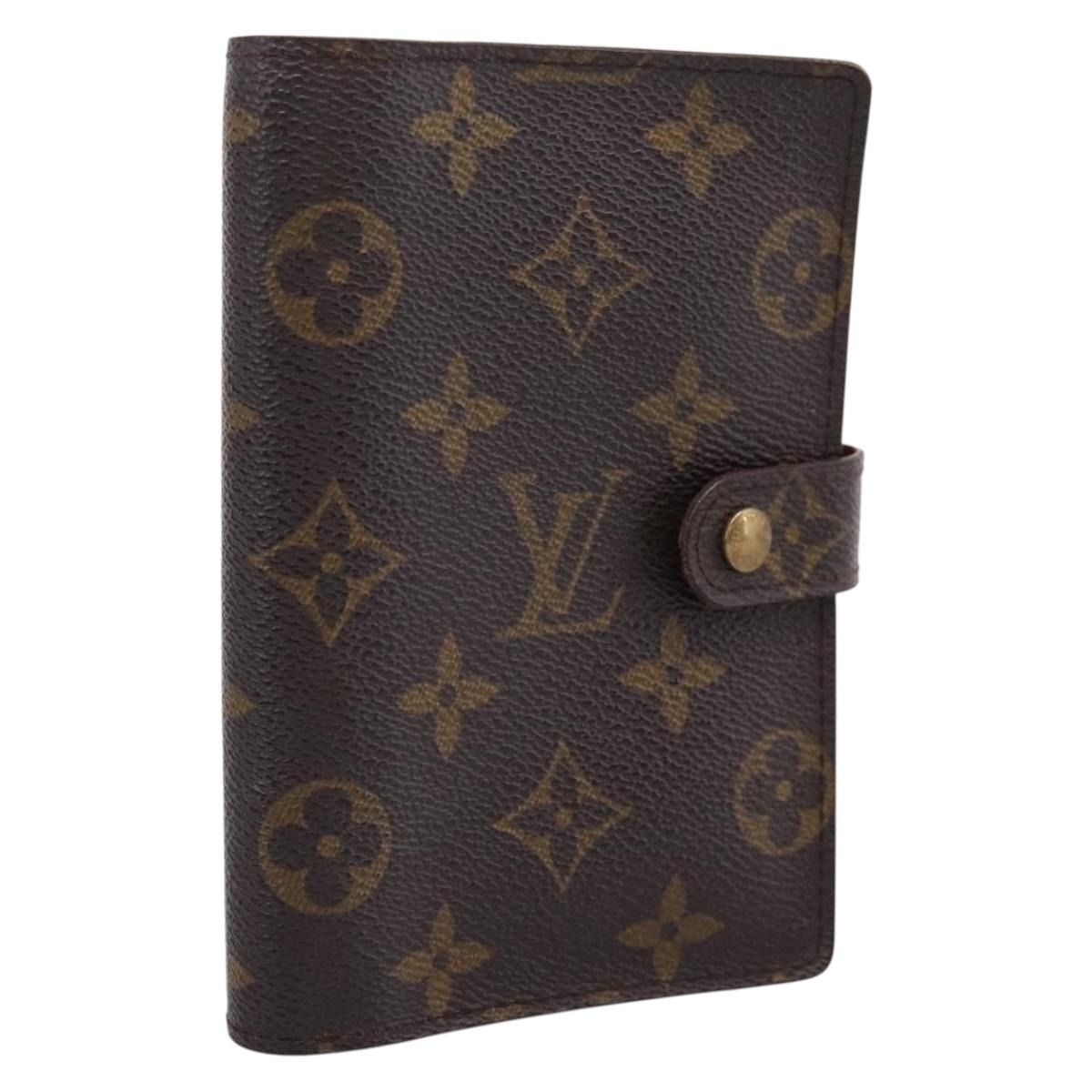 LOUIS VUITTON Monogram Agenda PM Day Planner Cover R20005 LV Auth BA16496