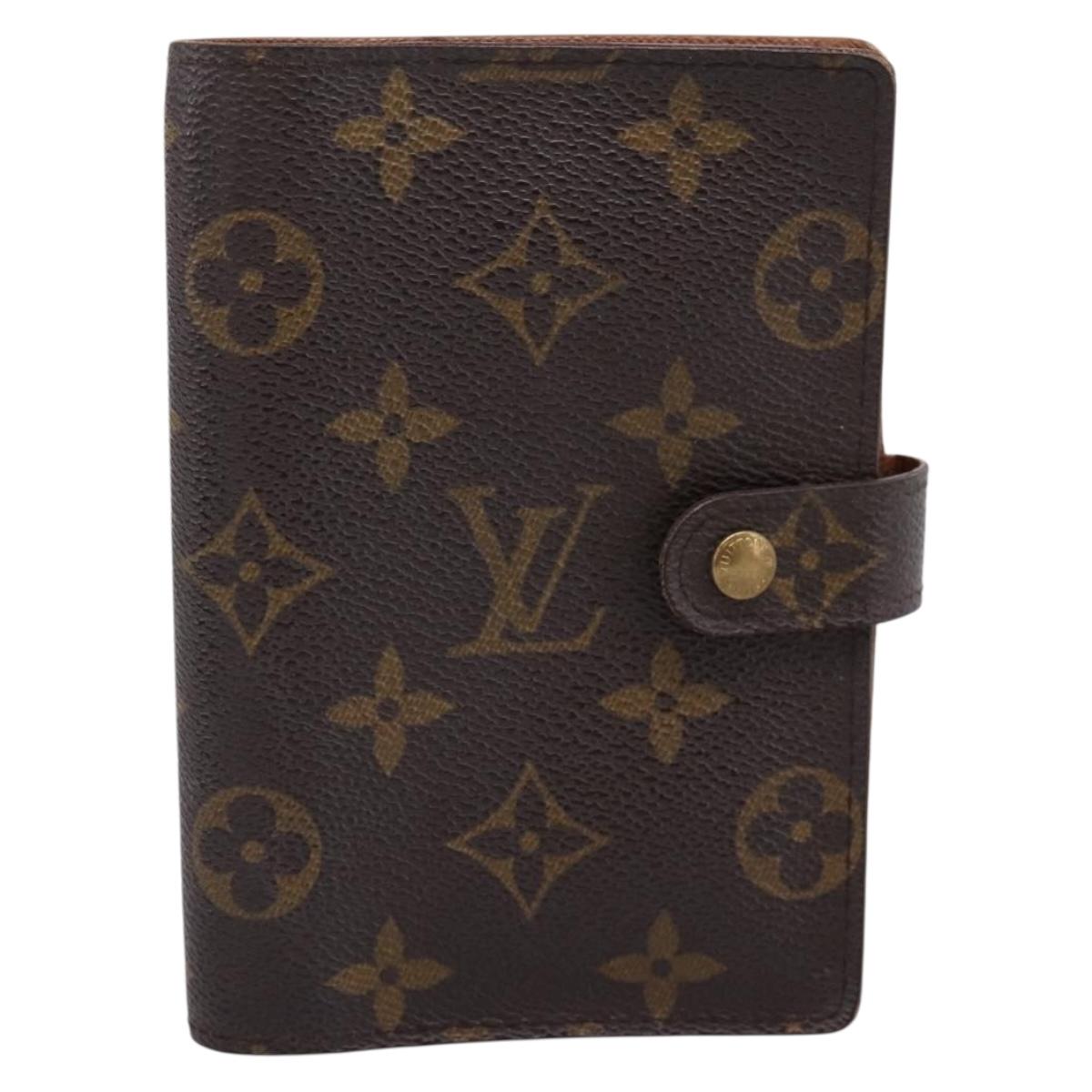 LOUIS VUITTON Monogram Agenda PM Day Planner Cover R20005 LV Auth BA16496