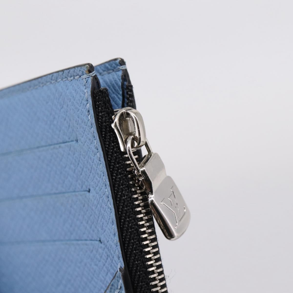 LOUIS VUITTON Taigalama Fragment Case Blue M30785 LV Auth BA16501