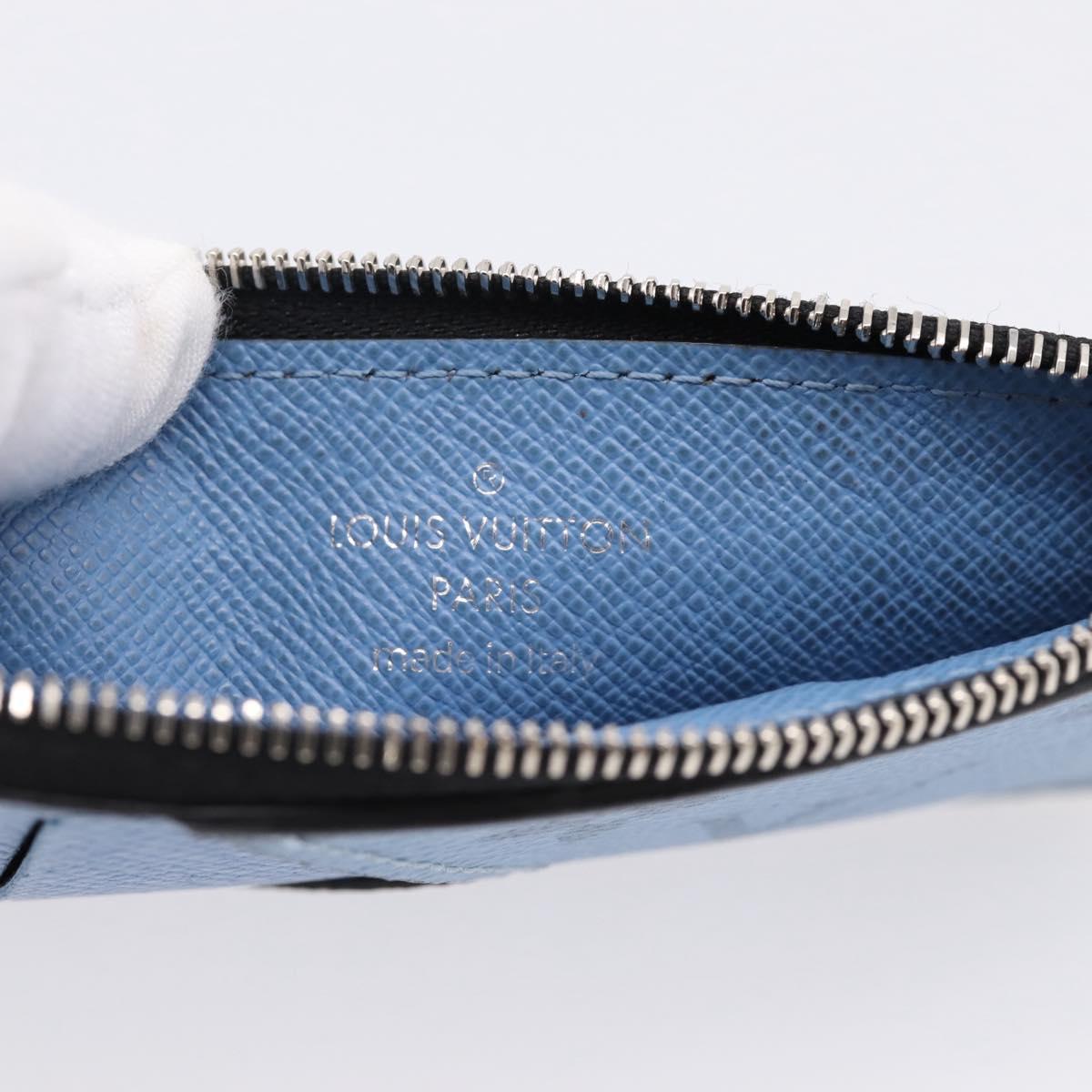 LOUIS VUITTON Taigalama Fragment Case Blue M30785 LV Auth BA16501