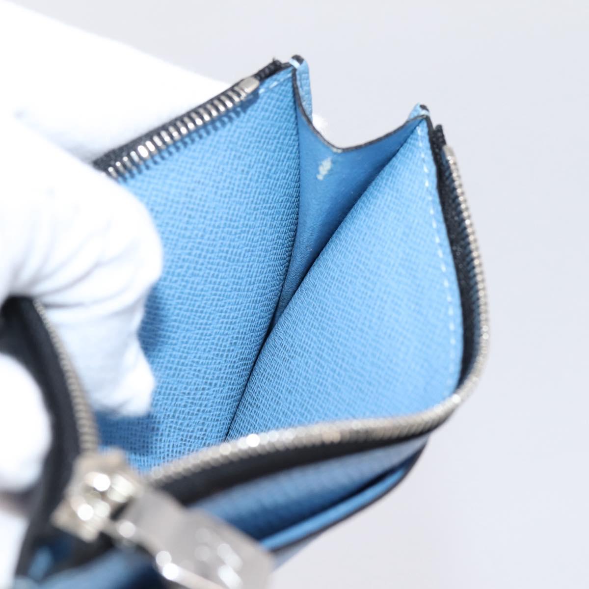 LOUIS VUITTON Taigalama Fragment Case Blue M30785 LV Auth BA16501