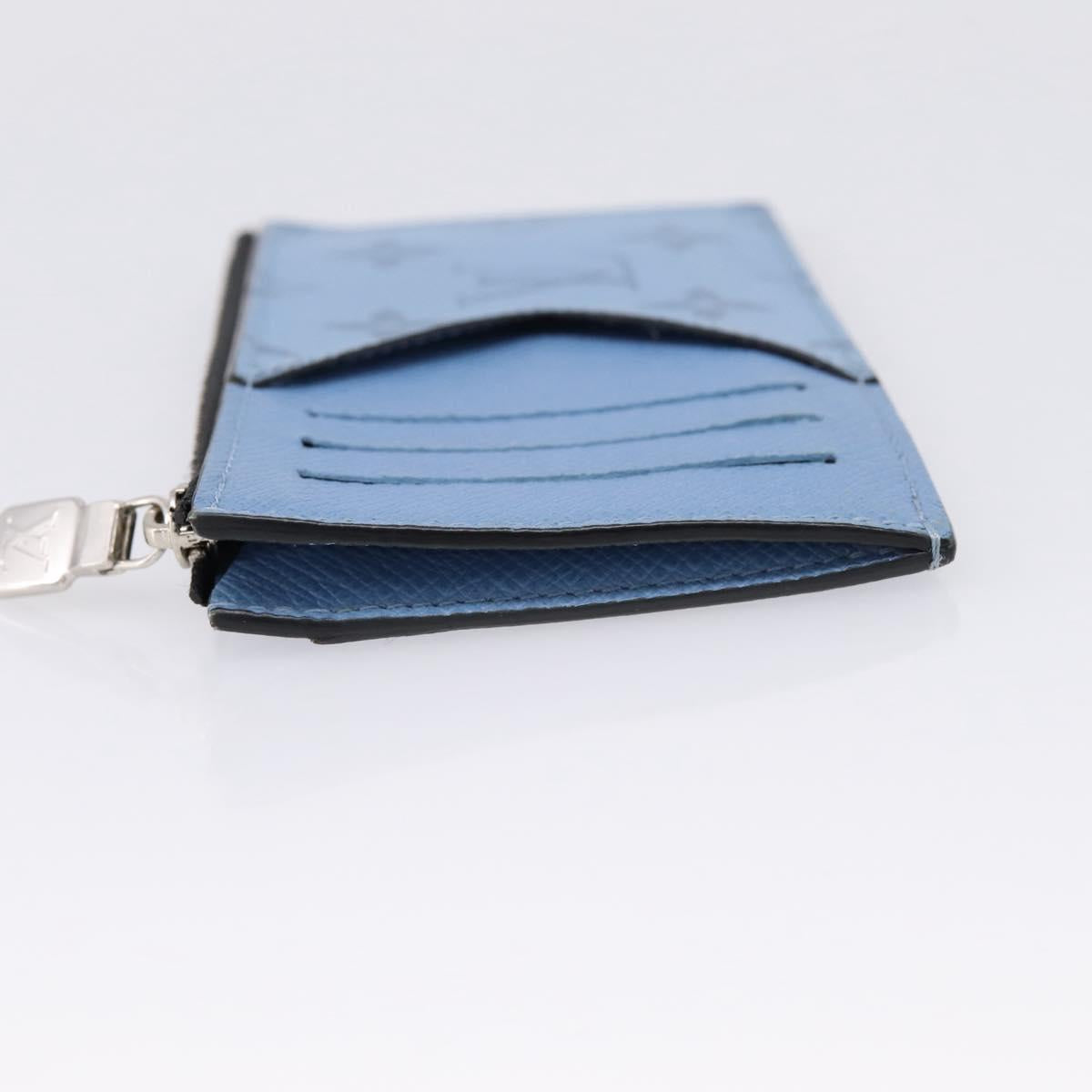 LOUIS VUITTON Taigalama Fragment Case Blue M30785 LV Auth BA16501