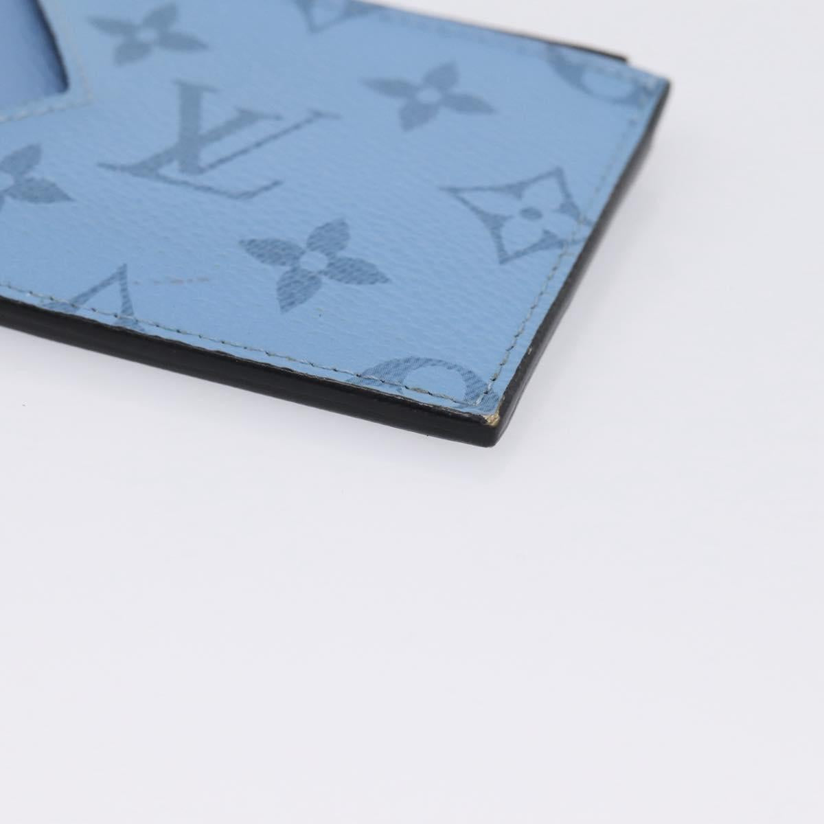 LOUIS VUITTON Taigalama Fragment Case Blue M30785 LV Auth BA16501