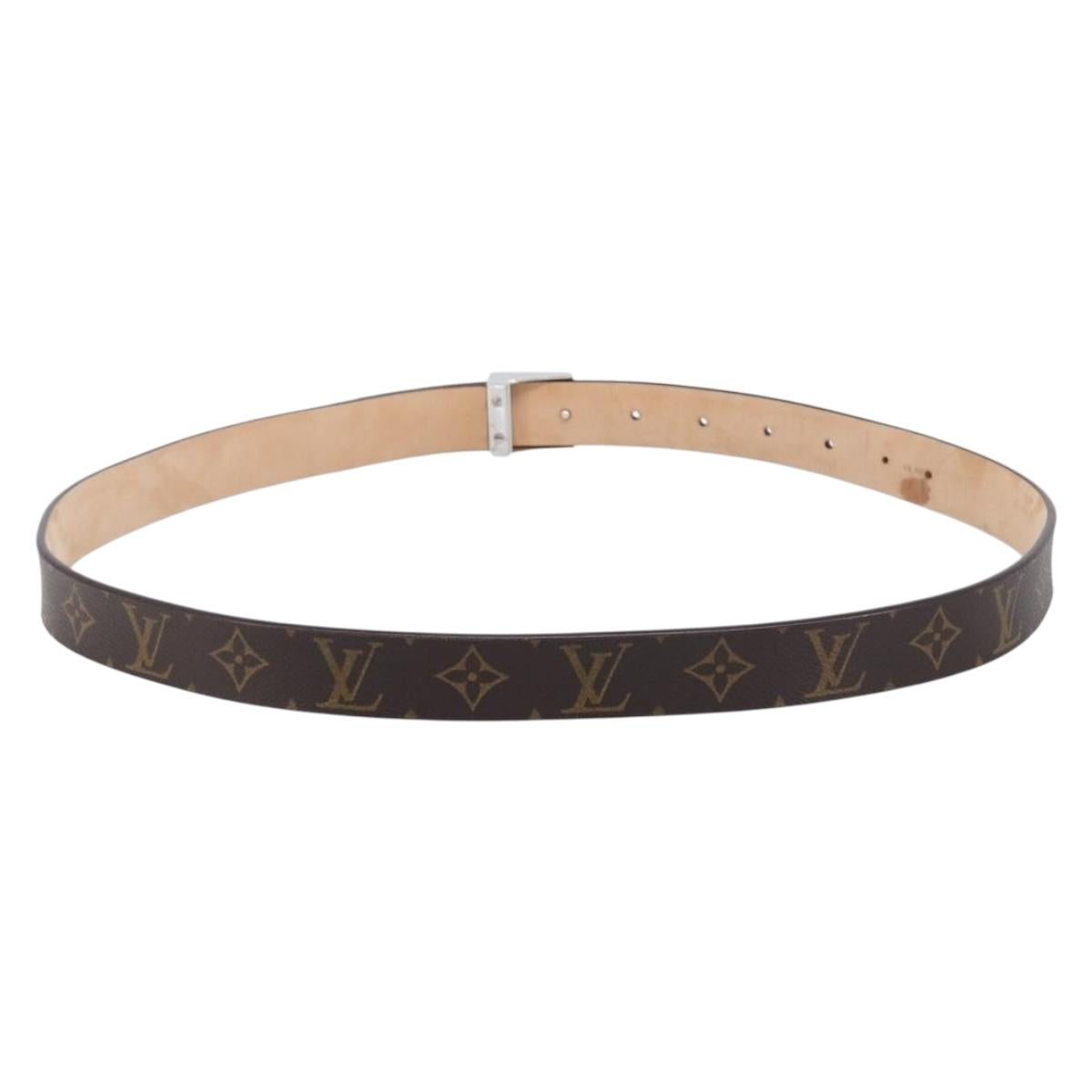 LOUIS VUITTON Monogram Ceinture Carre Belt LV Auth BA16507