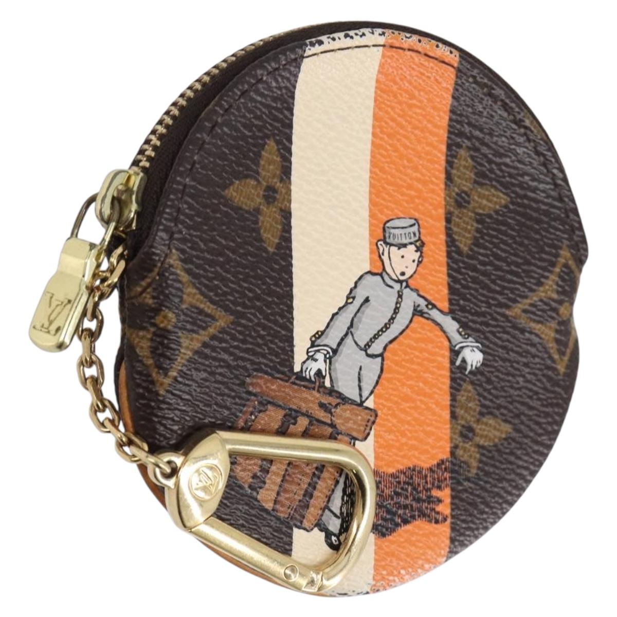 LOUIS VUITTON Monogram Groom Porte Monnaie Ron Coin Purse M60037 LV Auth BA16511