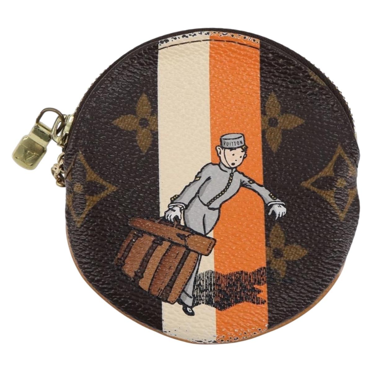 LOUIS VUITTON Monogram Groom Porte Monnaie Ron Coin Purse M60037 LV Auth BA16511