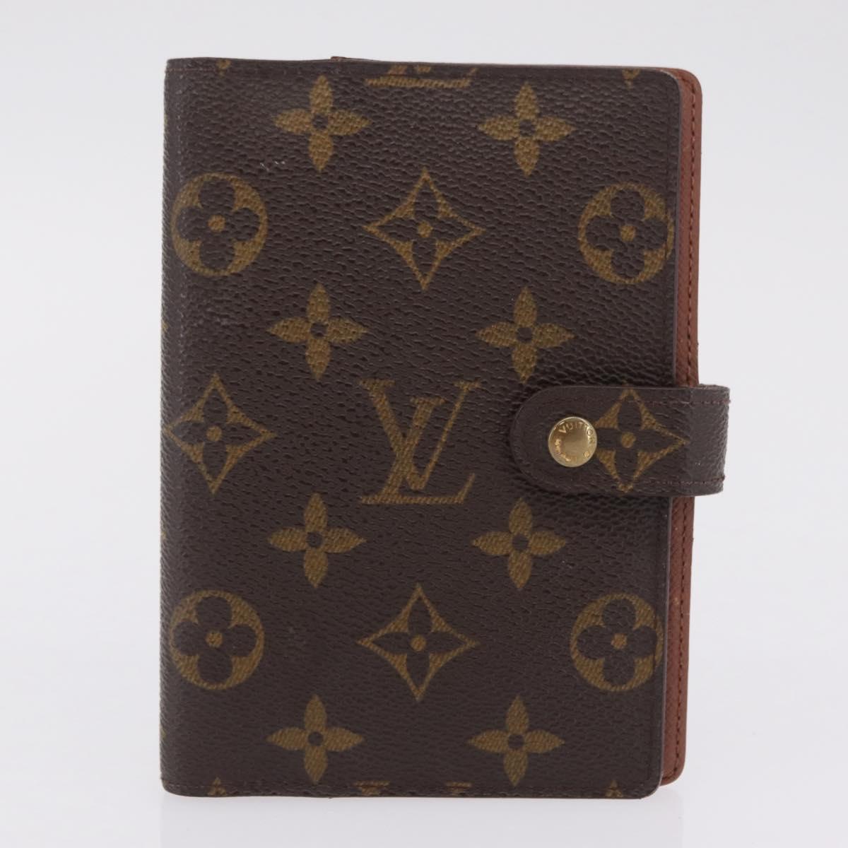LOUIS VUITTON Monogram Agenda PM Day Planner Cover 2 Set LV Auth BA16515