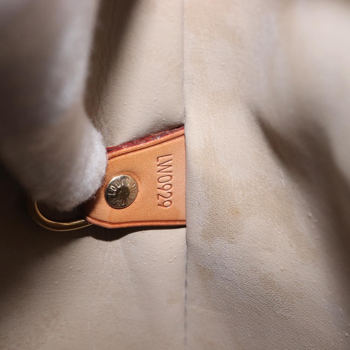 LOUIS VUITTON Monogram Vernis Houston Hand Bag Beige M91004 LV Auth BA16516