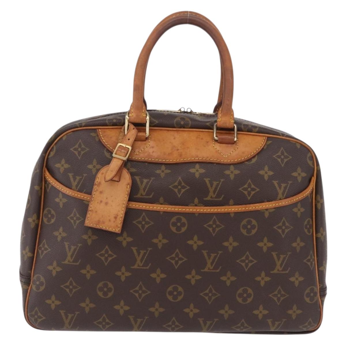 LOUIS VUITTON Monogram Deauville Hand Bag M47270 LV Auth BA16520