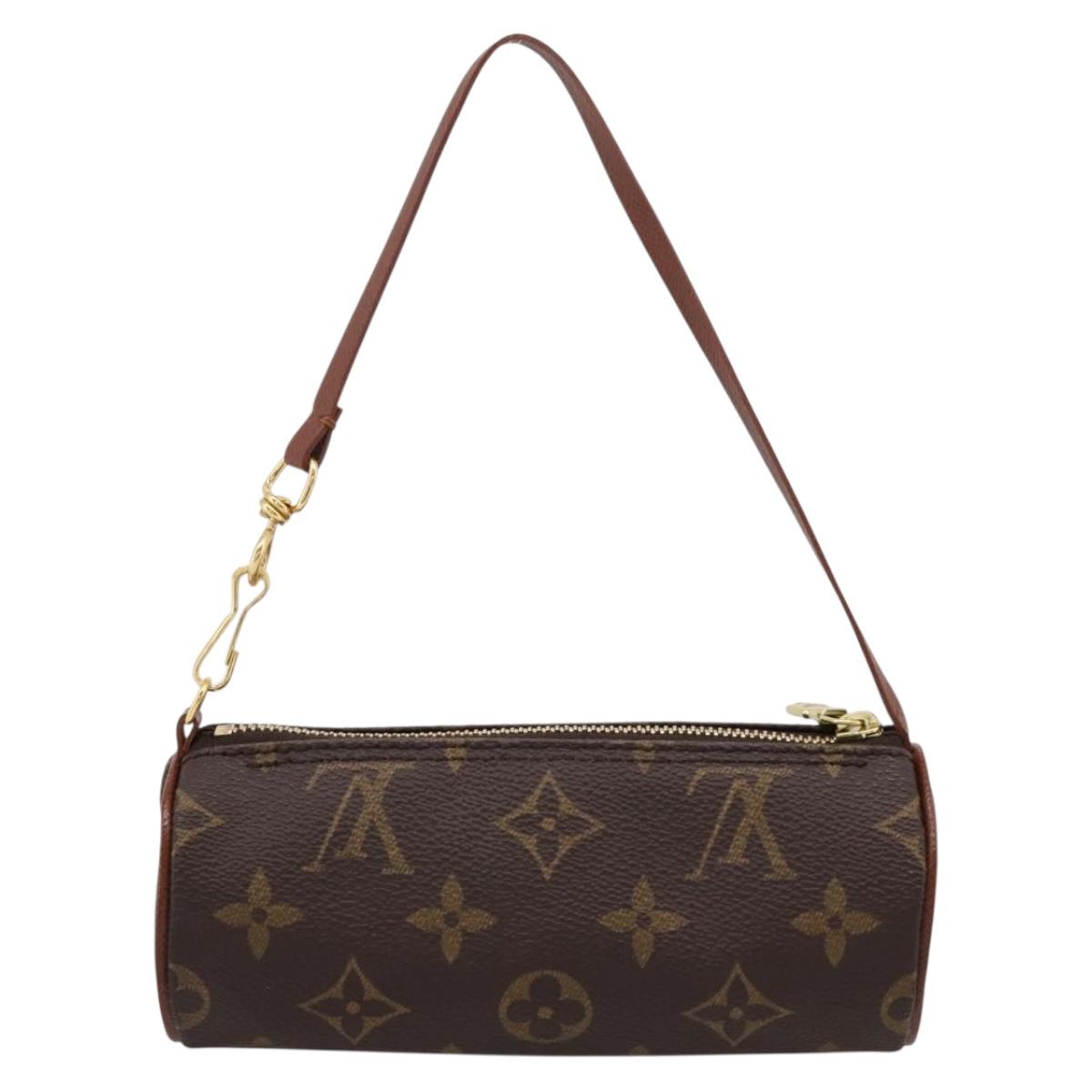 LOUIS VUITTON Monogram Papillon Pouch Pouch LV Auth BA16521