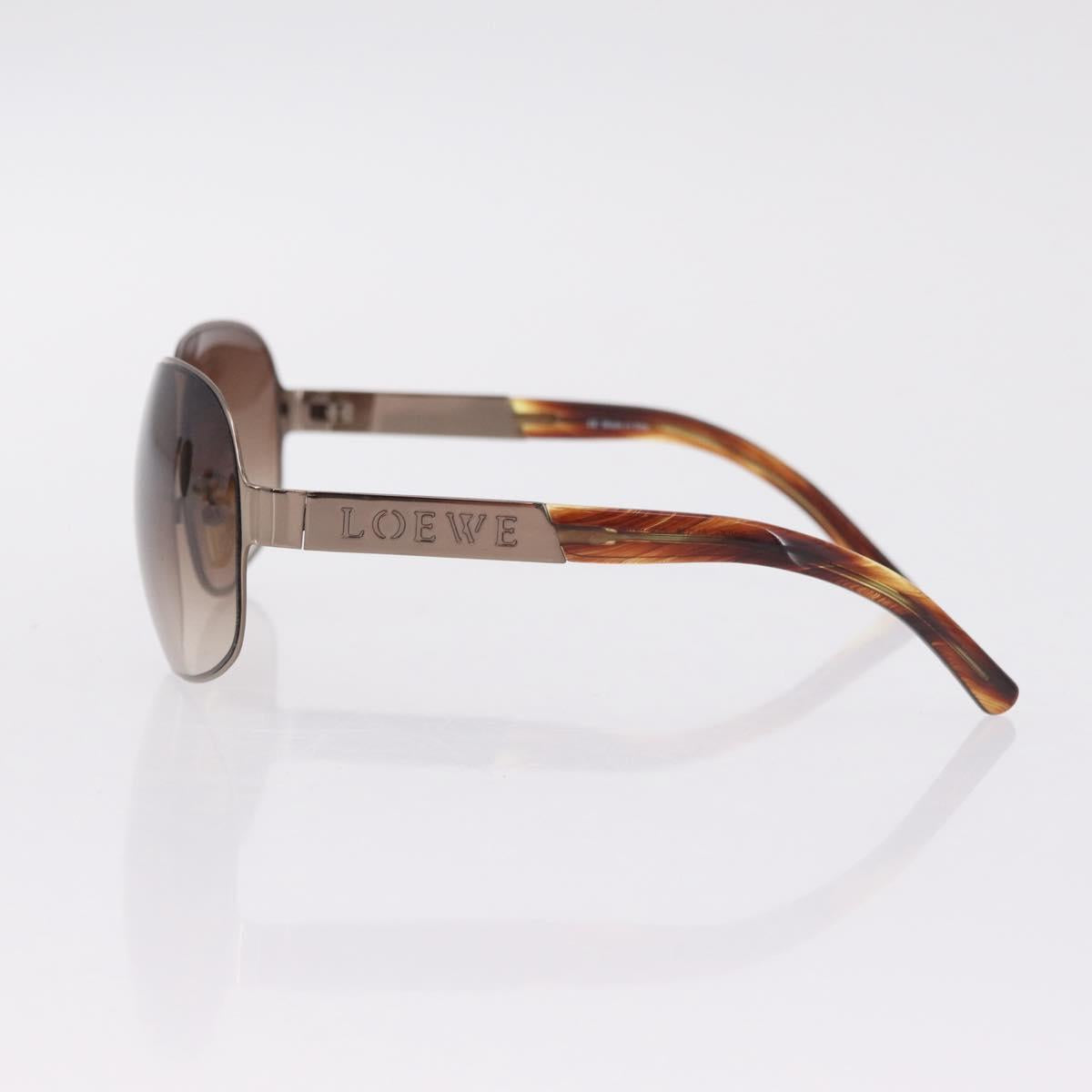 LOEWE Rayban Sunglasses Metal 2 Set Brown Gold Tone Auth BA16526