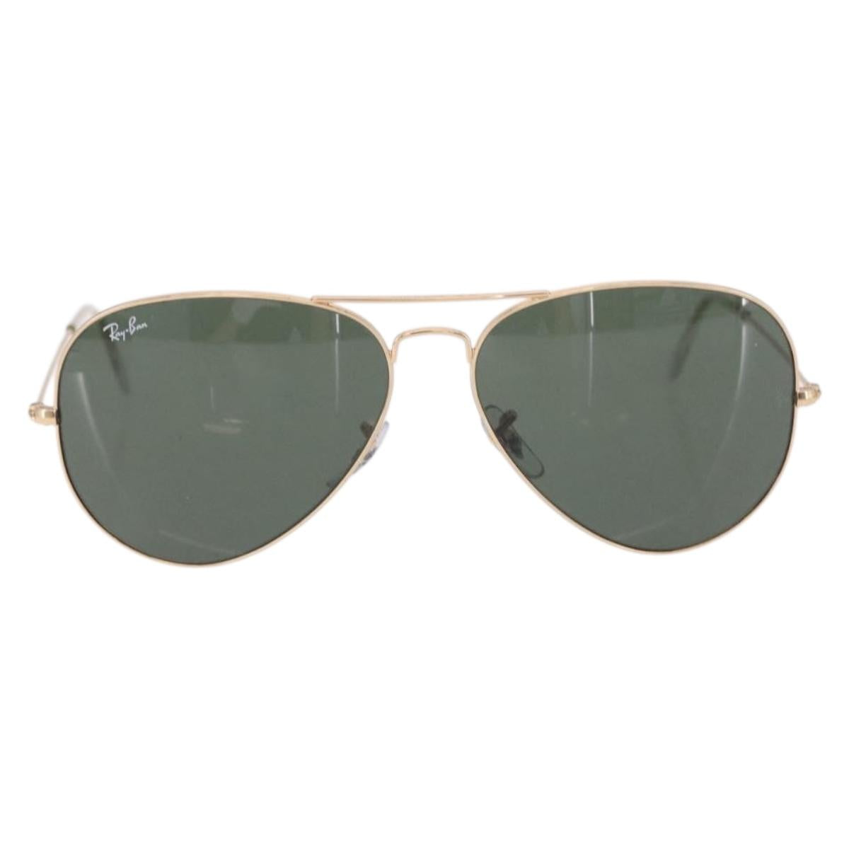LOEWE Rayban Sunglasses Metal 2 Set Brown Gold Tone Auth BA16526