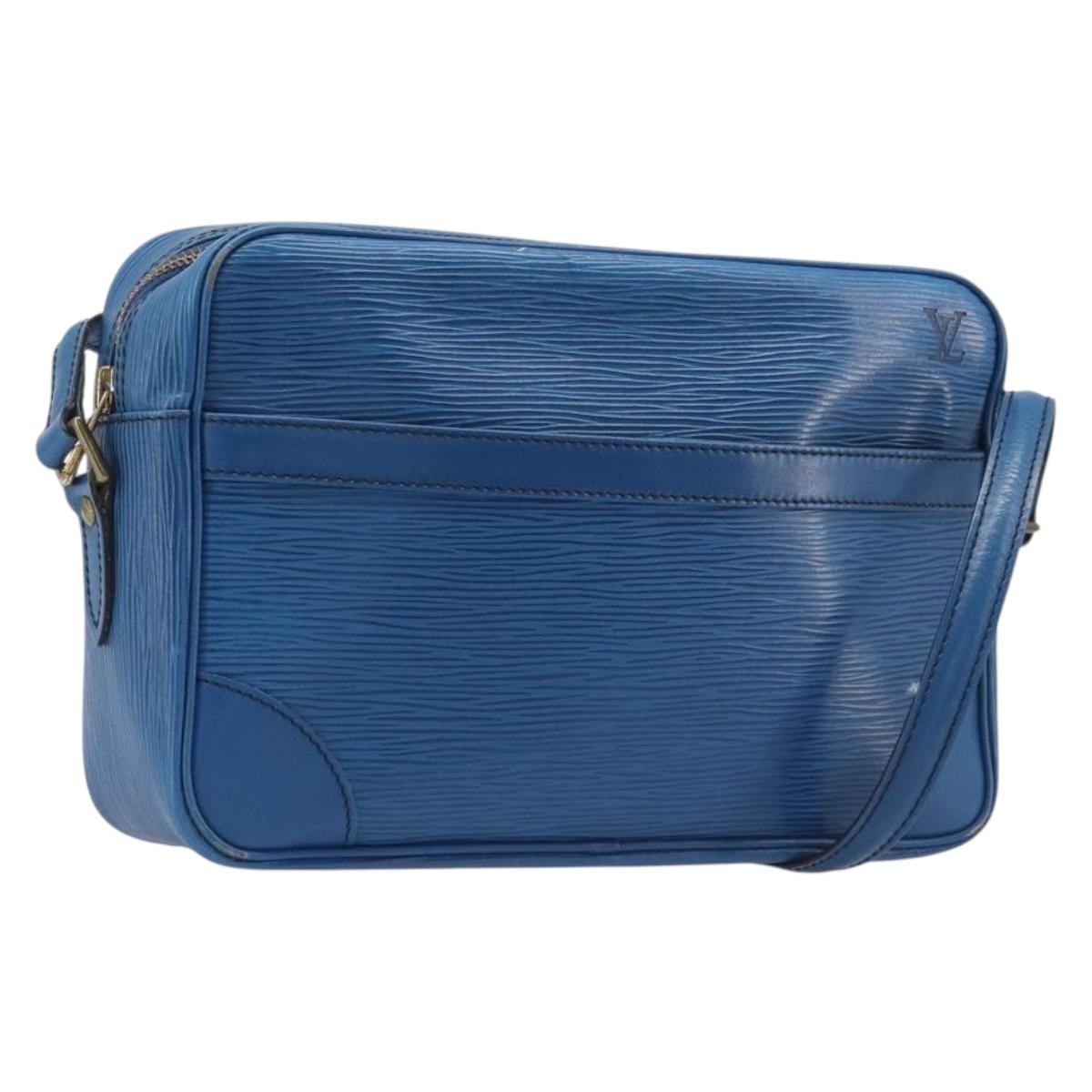 LOUIS VUITTON Epi Trocadero 27 Shoulder Bag Blue M52315 LV Auth BA16530