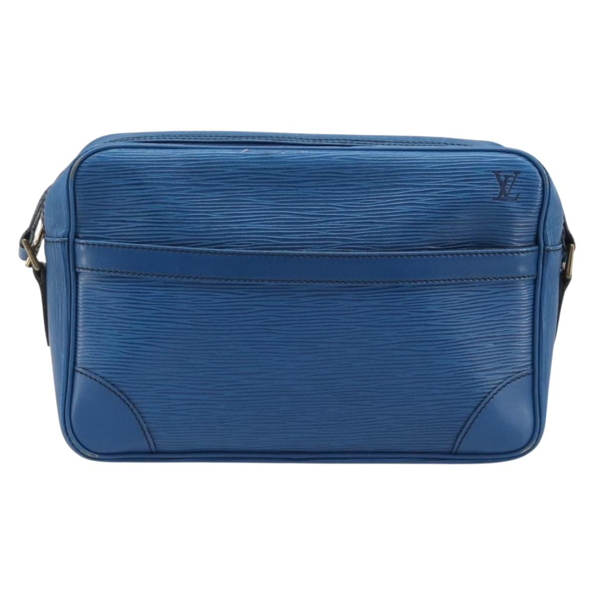 LOUIS VUITTON Epi Trocadero 27 Shoulder Bag Blue M52315 LV Auth BA16530
