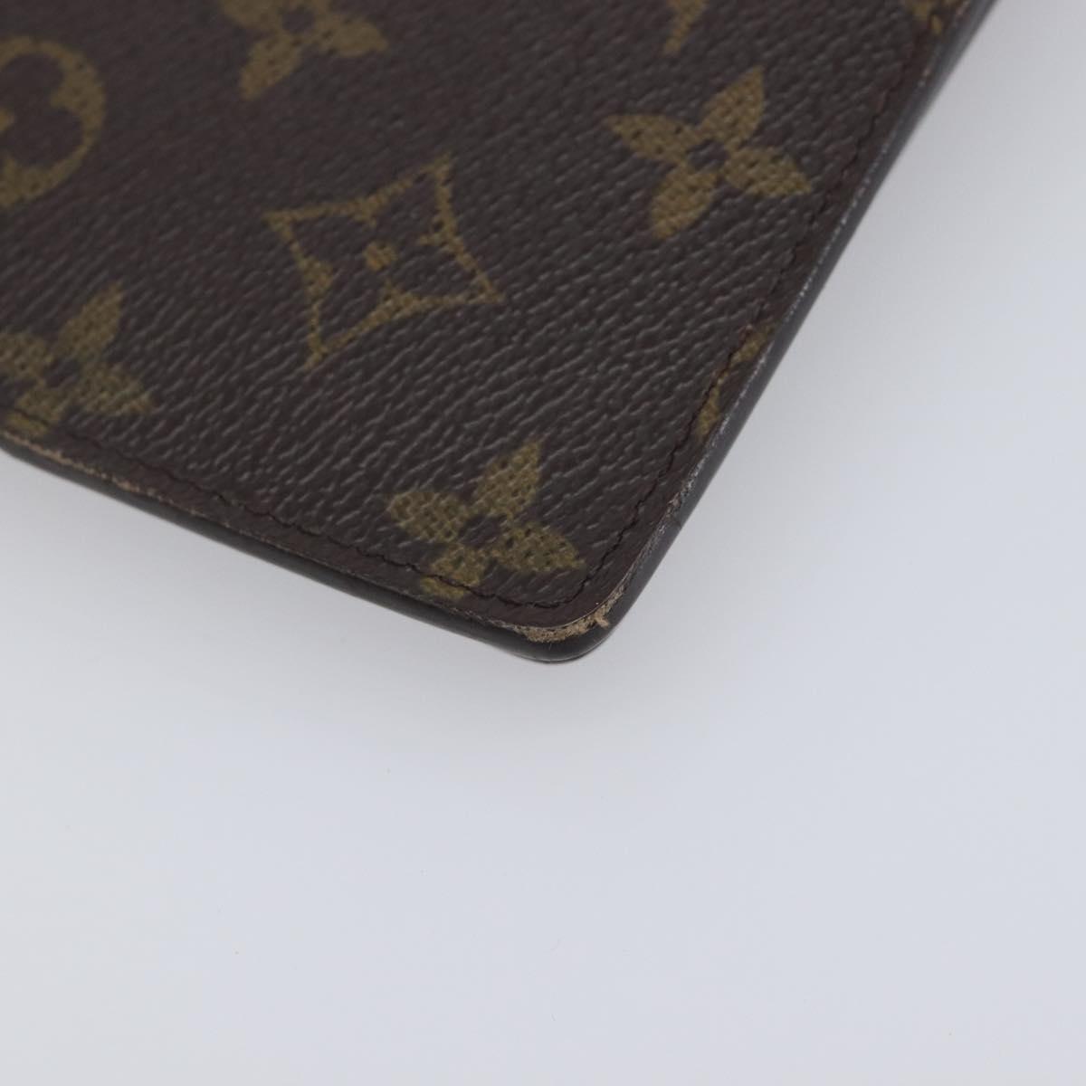 LOUIS VUITTON Monogram Agenda GM Day Planner Cover R20006 LV Auth BA16538