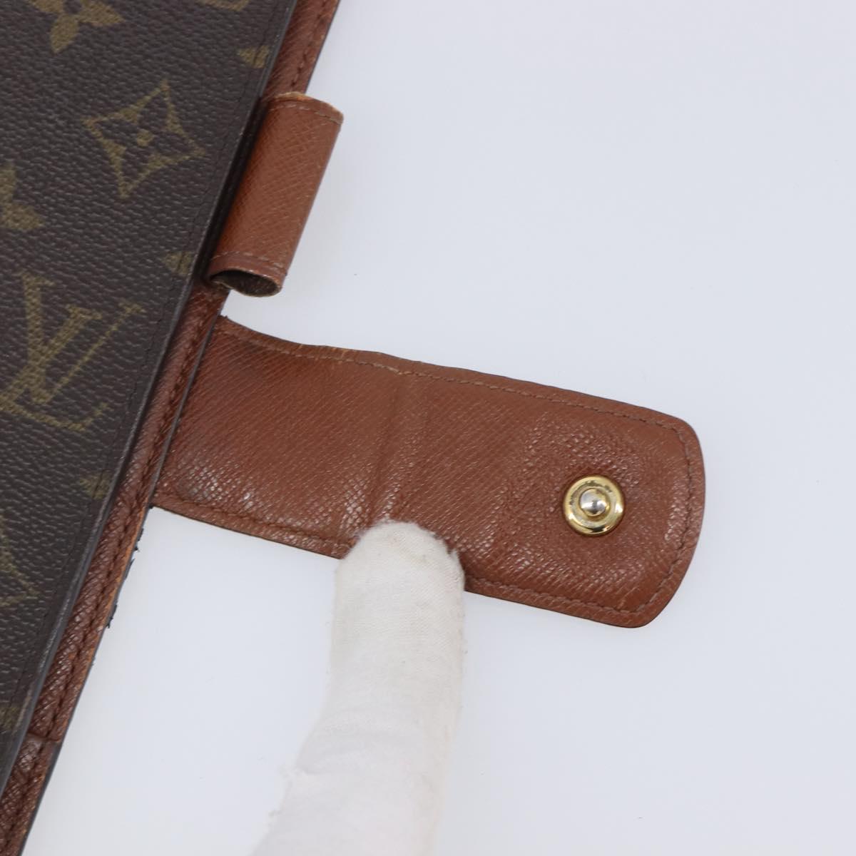 LOUIS VUITTON Monogram Agenda GM Day Planner Cover R20006 LV Auth BA16538