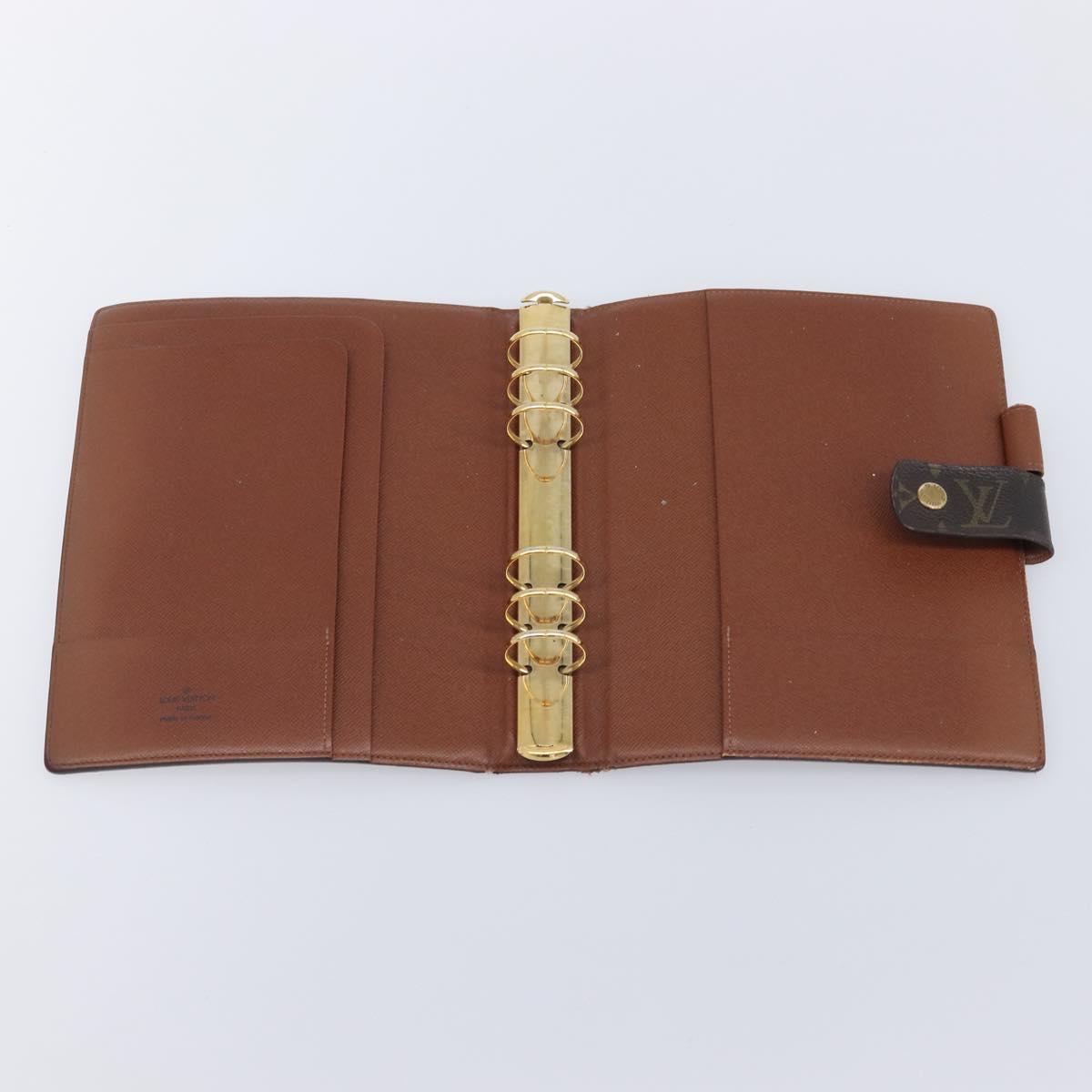 LOUIS VUITTON Monogram Agenda GM Day Planner Cover R20006 LV Auth BA16538