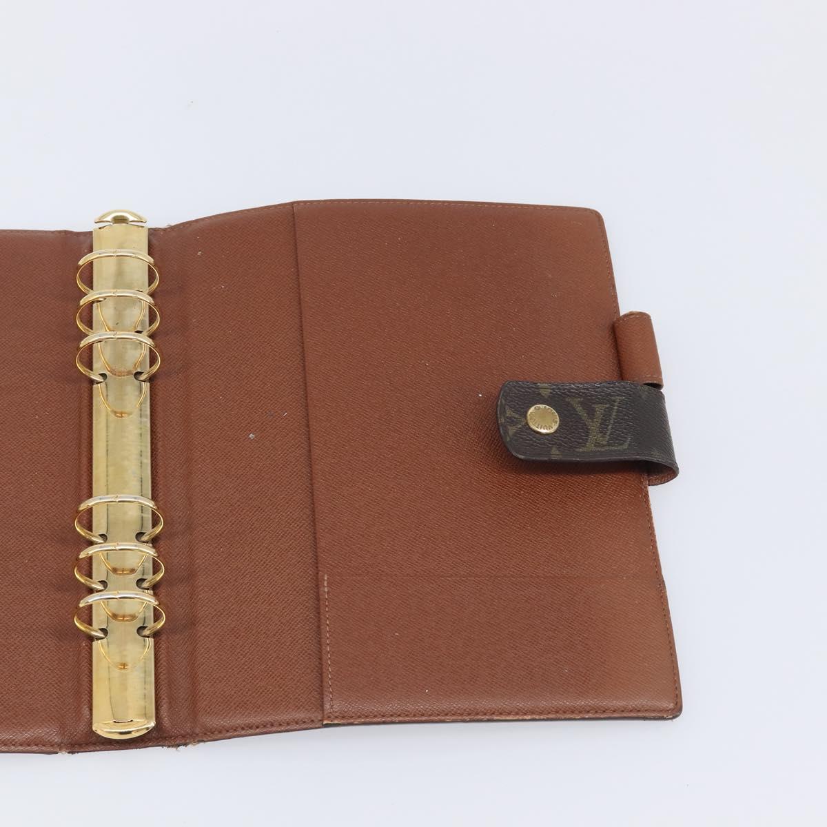 LOUIS VUITTON Monogram Agenda GM Day Planner Cover R20006 LV Auth BA16538