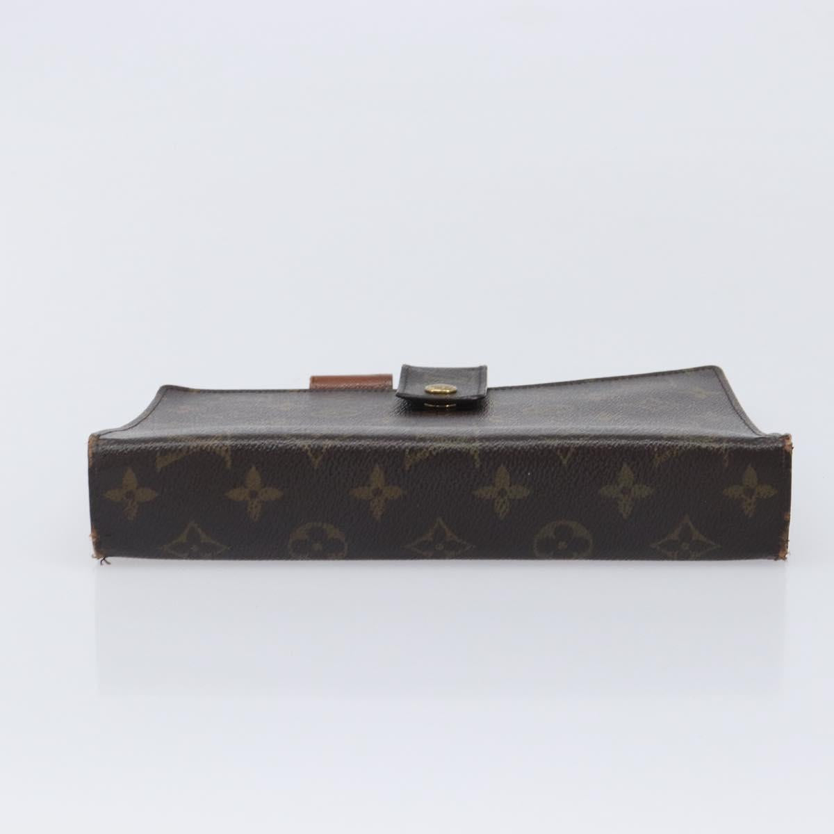LOUIS VUITTON Monogram Agenda GM Day Planner Cover R20006 LV Auth BA16538
